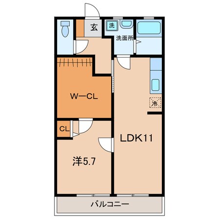 西尾駅 徒歩8分 2階の物件間取画像